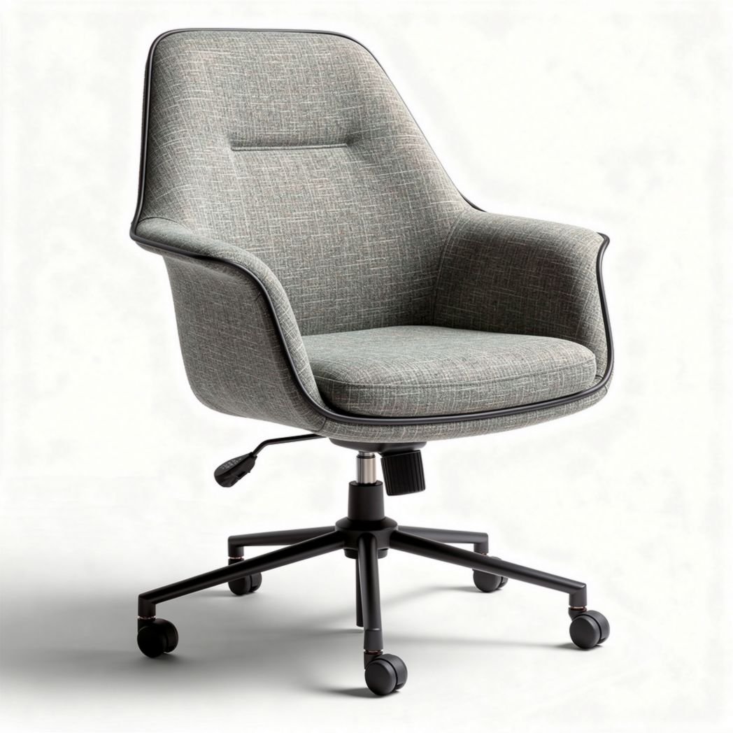 Chaise de bureau réglable en tissu synthétique - 60 x 60 x 90