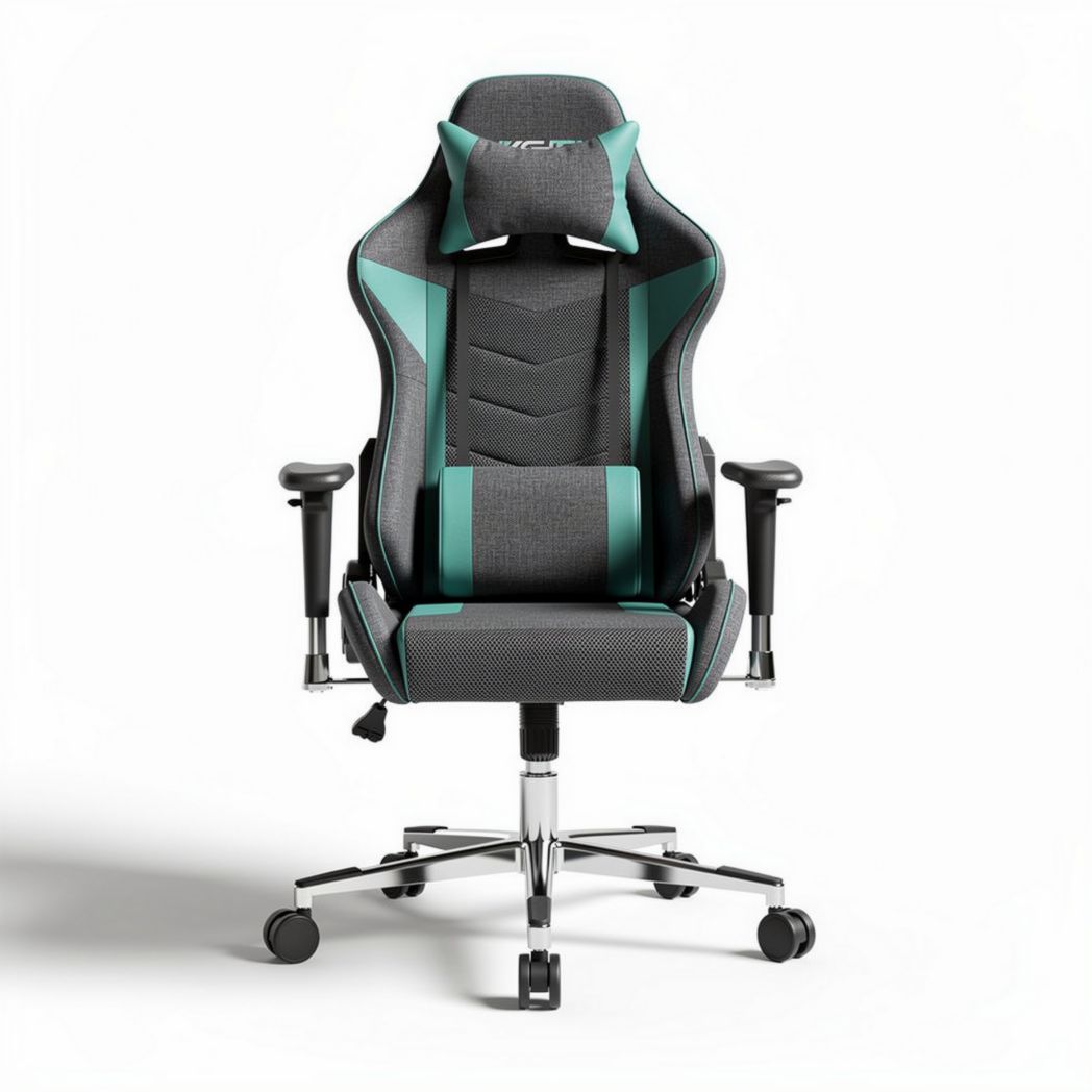 Chaise de bureau ergonomique en tissu synthétique pour poste de travail - 60 x 60 x 120