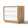 Commode en bois avec trois tiroirs pour chambre - 45 x 30 x 40