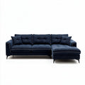 Canapé d'angle en tissu pour salon - 250 x 100 x 85